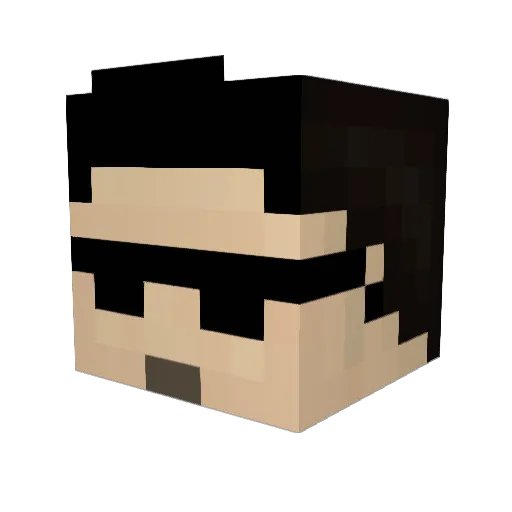 jimm2233 Minecraft avatar head, 3D render
