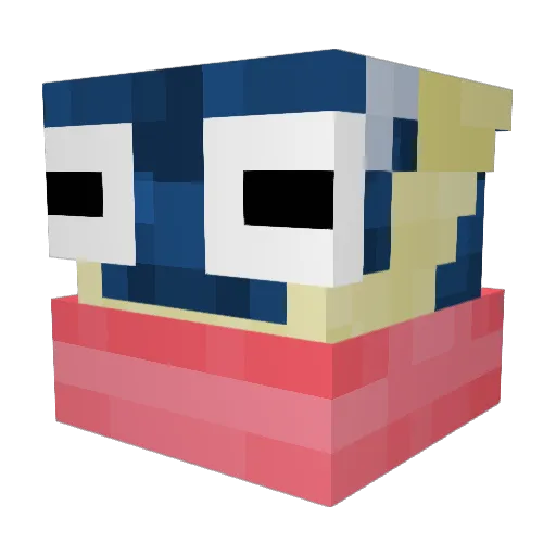 jimmbyo Minecraft avatar head, 3D render