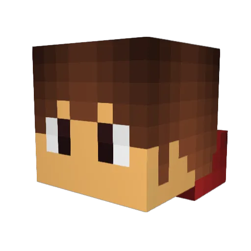 jimmijammi Minecraft avatar head, 3D render