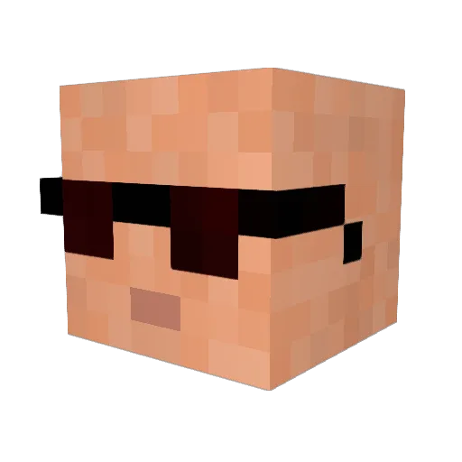 jimmikaelkael Minecraft avatar head, 3D render