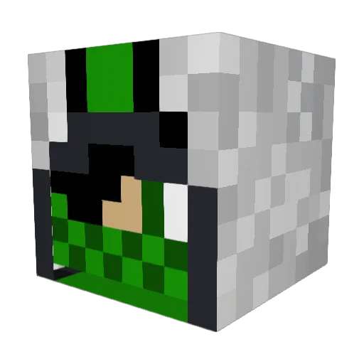 jimmills95 Minecraft avatar head, 3D render