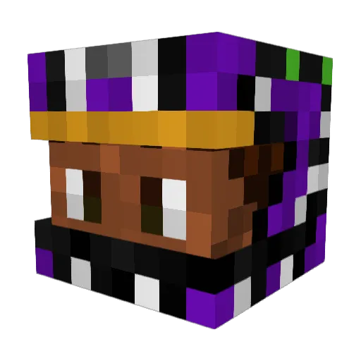 jimmmmeh Minecraft avatar head, 3D render