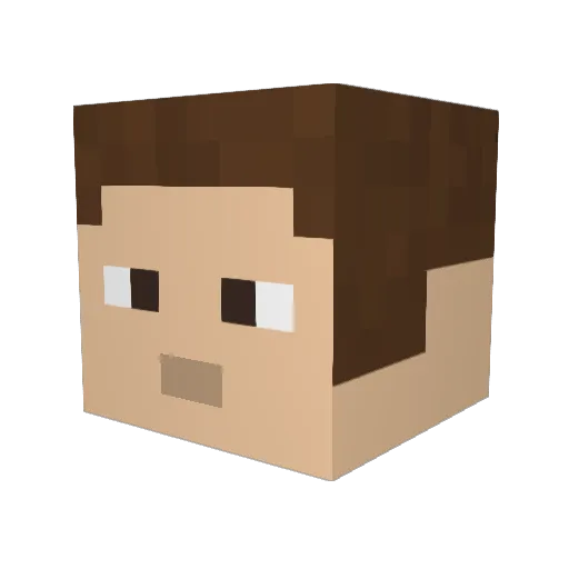 jimmy10000 Minecraft avatar head, 3D render