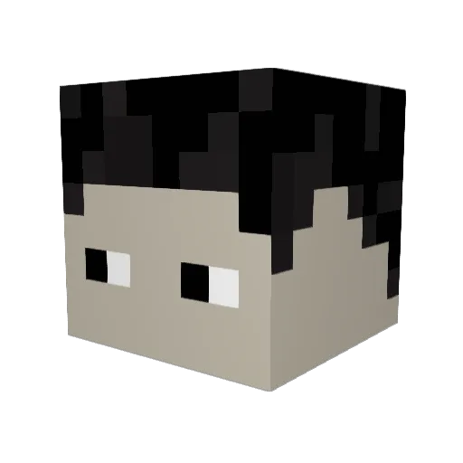 jimmy_sinner Minecraft avatar head, 3D render