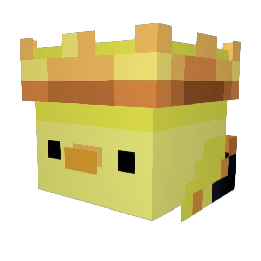 jimmyboxheAD Minecraft avatar head, 3D render