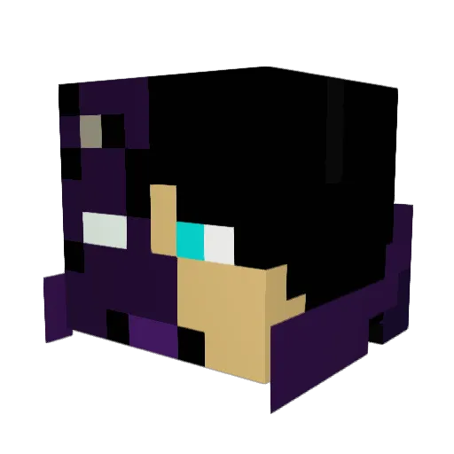 jimmyels Minecraft avatar head, 3D render