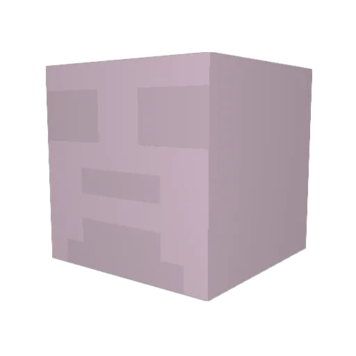 jimmyhasz Minecraft avatar head, 3D render