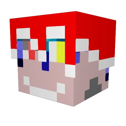 jimmymorry Minecraft avatar head, 3D render