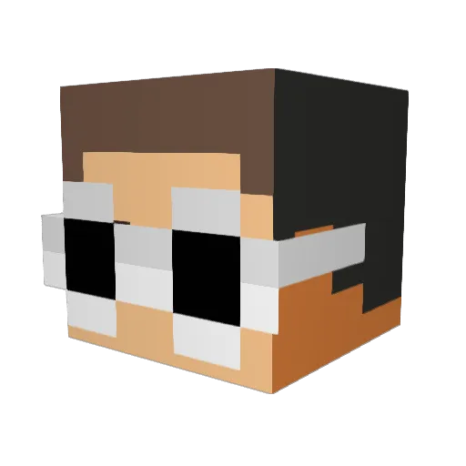 jimmytocis Minecraft avatar head, 3D render