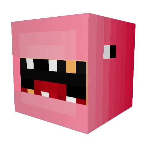 jimonja Minecraft avatar head, 3D render