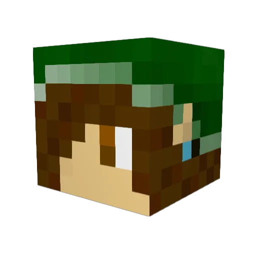 jimpan666 Minecraft avatar head, 3D render