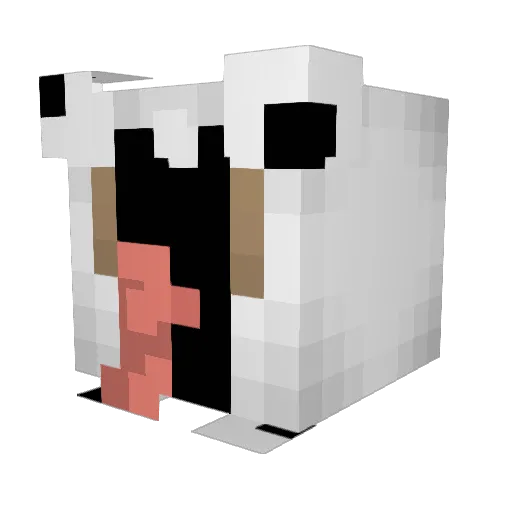 jimsredemption Minecraft avatar head, 3D render