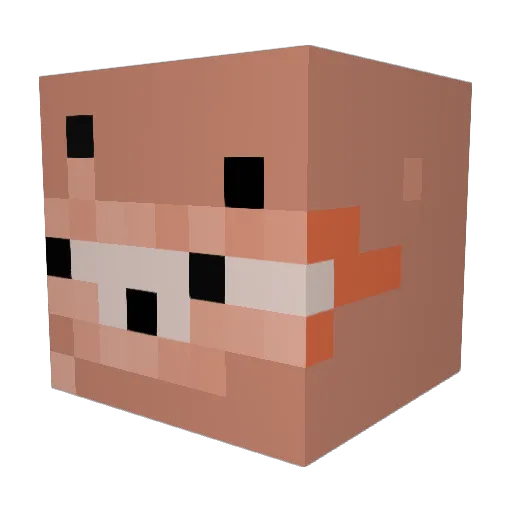 jimsterisdead Minecraft avatar head, 3D render