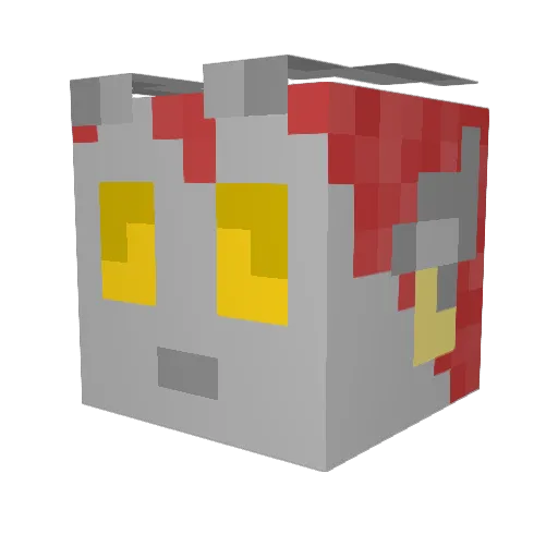jimthecat568 Minecraft avatar head, 3D render