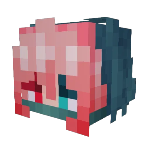 jimusjammus Minecraft avatar head, 3D render