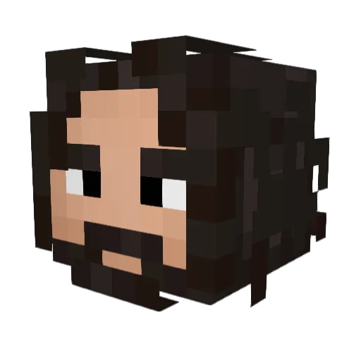 jimybneu Minecraft avatar head, 3D render