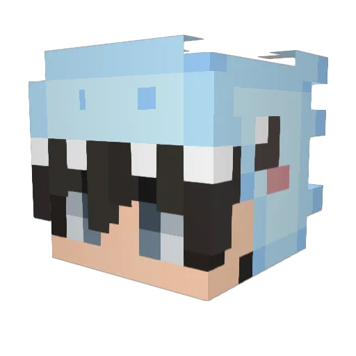 jin0111 Minecraft avatar head, 3D render