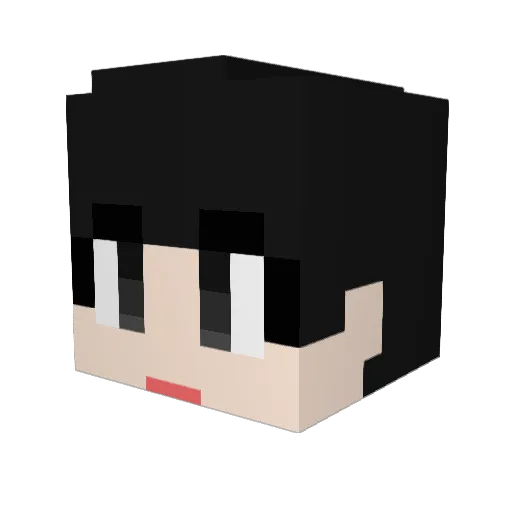 jin_123 Minecraft avatar head, 3D render