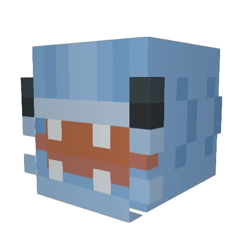 jinabambina Minecraft avatar head, 3D render