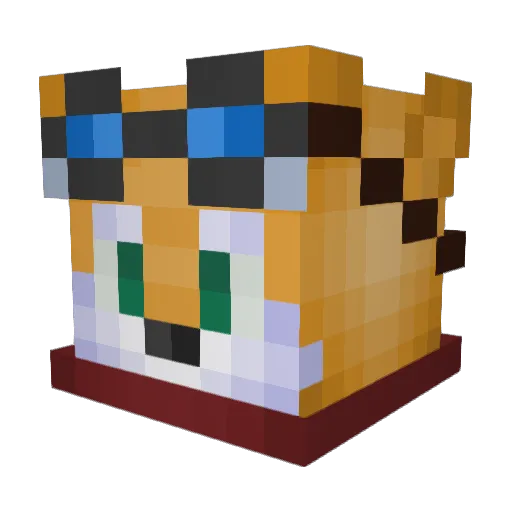 jinc2 Minecraft avatar head, 3D render