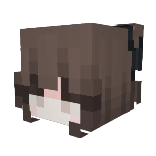 jinduoo Minecraft avatar head, 3D render