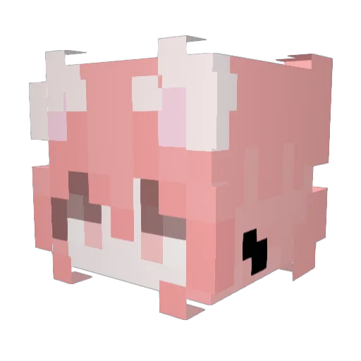 jineYX Minecraft avatar head, 3D render