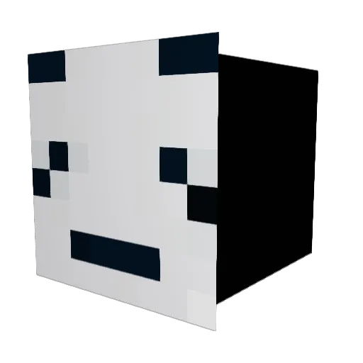 jinedk Minecraft avatar head, 3D render