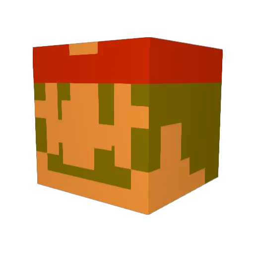 jingisukan Minecraft avatar head, 3D render
