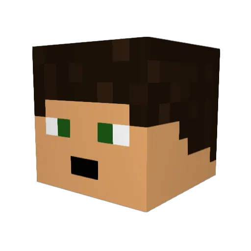 jinglebam01 Minecraft avatar head, 3D render