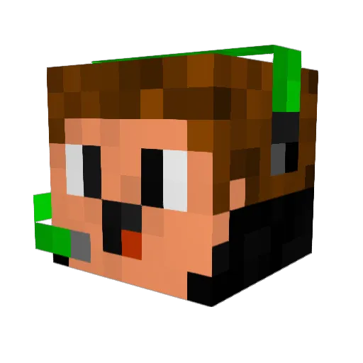 jinglebombs41 Minecraft avatar head, 3D render