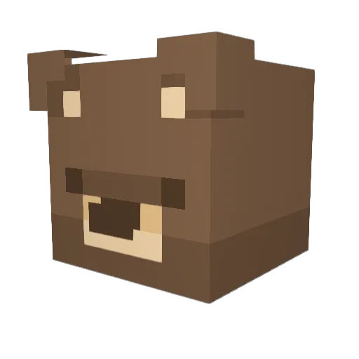 jingooda Minecraft avatar head, 3D render