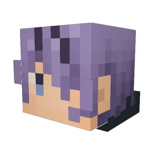 jingostard Minecraft avatar head, 3D render