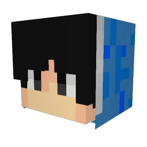 jingren2304 Minecraft avatar head, 3D render