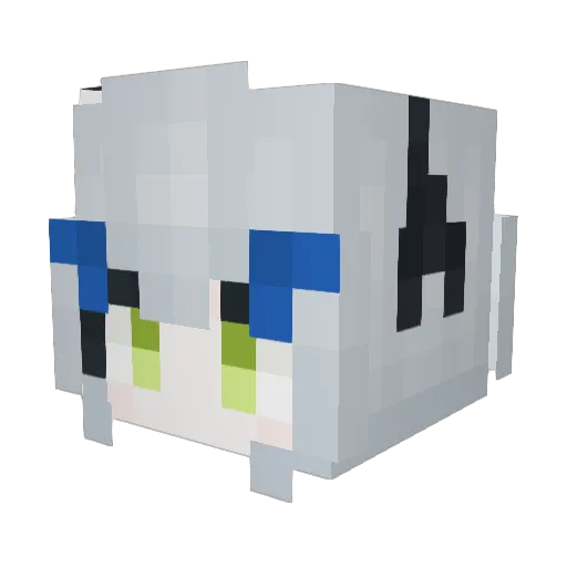 jingtiancheng Minecraft avatar head, 3D render