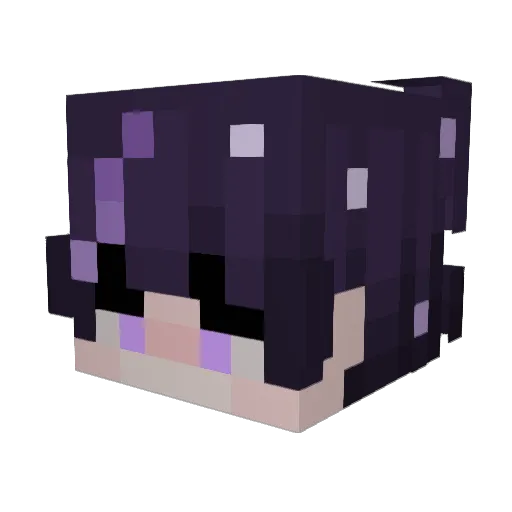 jinkzx Minecraft avatar head, 3D render