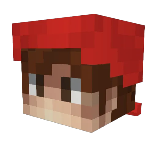 jinmagro Minecraft avatar head, 3D render