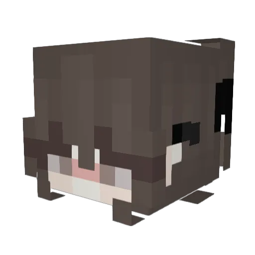 jinmo__ Minecraft avatar head, 3D render