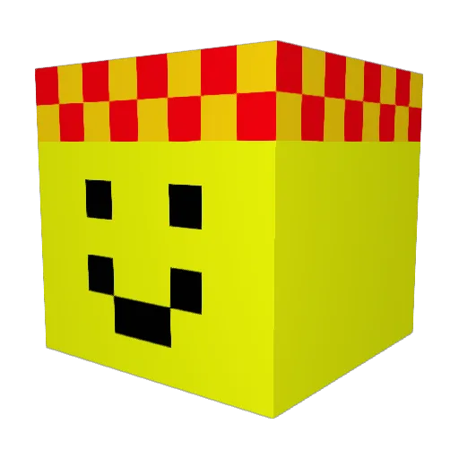 jinnja Minecraft avatar head, 3D render