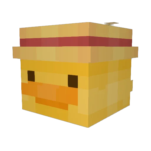 jinojin Minecraft avatar head, 3D render