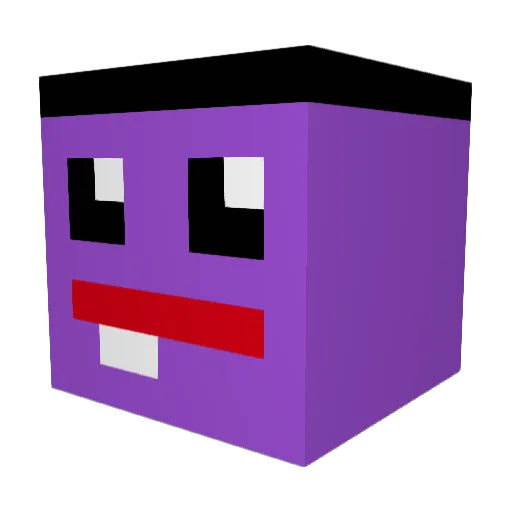jinpark1100 Minecraft avatar head, 3D render