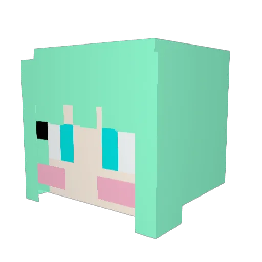 jins3235 Minecraft avatar head, 3D render