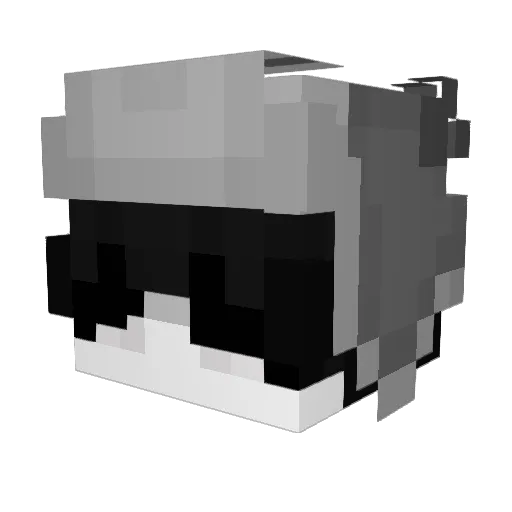 jinseinohari Minecraft avatar head, 3D render