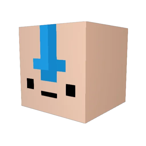 jinsoc Minecraft avatar head, 3D render