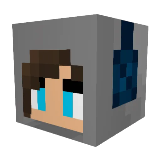 jintdog Minecraft avatar head, 3D render
