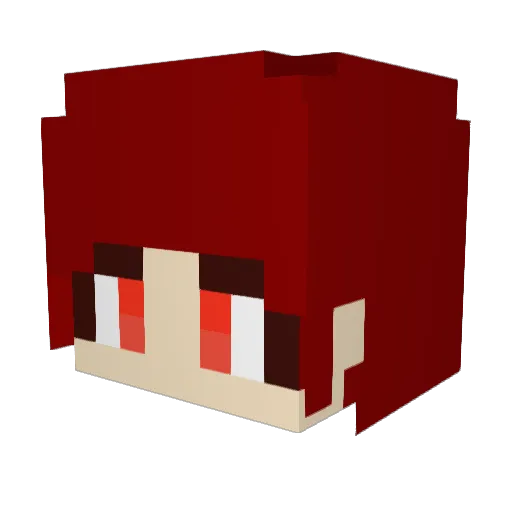 jinuk2 Minecraft avatar head, 3D render