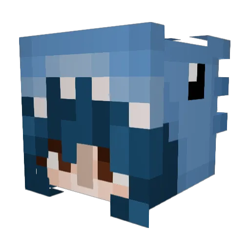 jinxie013 Minecraft avatar head, 3D render