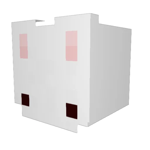 jinyeu Minecraft avatar head, 3D render