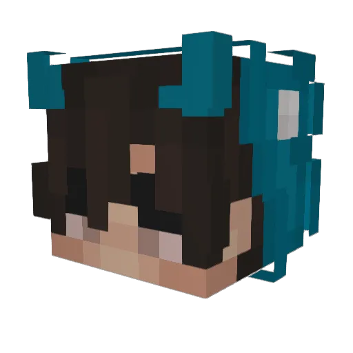 jiongyu Minecraft avatar head, 3D render
