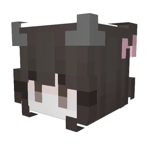 jiou87 Minecraft avatar head, 3D render