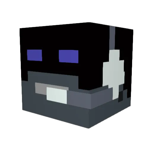 jiphad Minecraft avatar head, 3D render